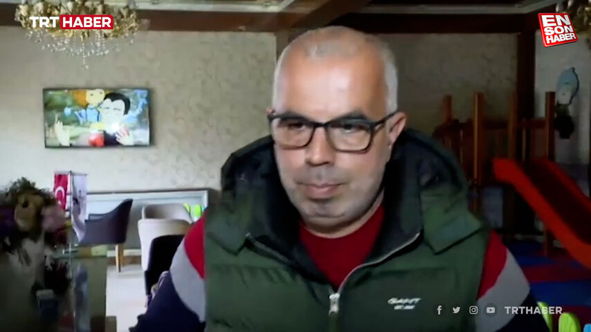 TRT Haber ekibi, Malatya depremine röportaj esnasında yakalandı