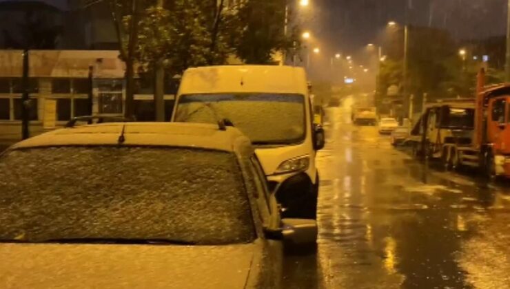 Son Dakika: İstanbul’da yılın birinci karı yağdı!