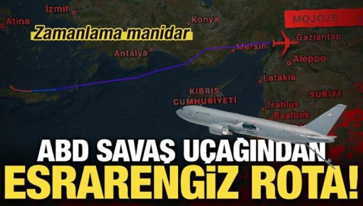 ABD uçağından gizemli rota! Türkiye hududundan geçti, saatlerce Irak’ta uçtu