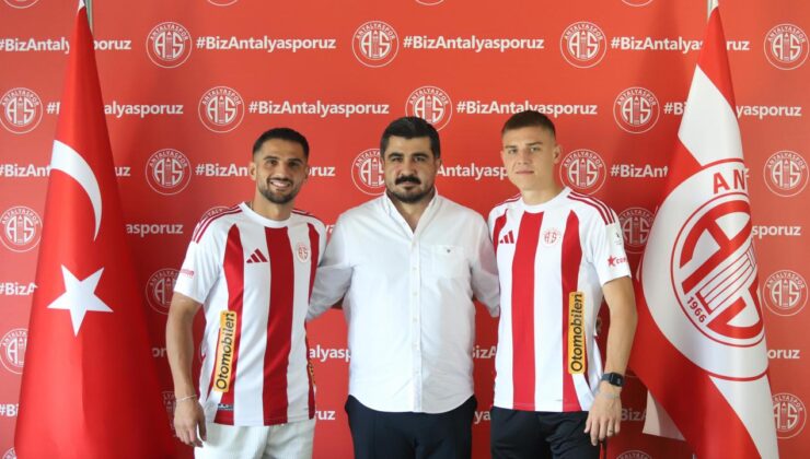 Antalyaspor 2 transferi için imza merasimi düzenledi