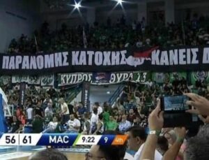 Kıbrıs’ta berbat pankart! Panathinaikos’tan Türkiye’ye büyük saygısızlık