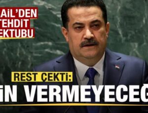 İsrail’den tehdit mektubu! Irak’tan rest: Asla müsaade vermeyeceğiz