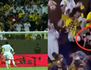 Ronaldo’nun penaltısı taraftarın yüzünde patladı!