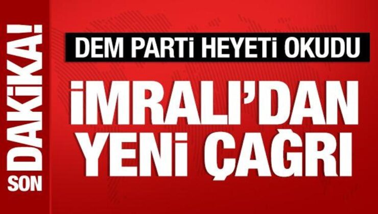 İmralı’dan yeni çağrı: DEM Parti heyeti okudu