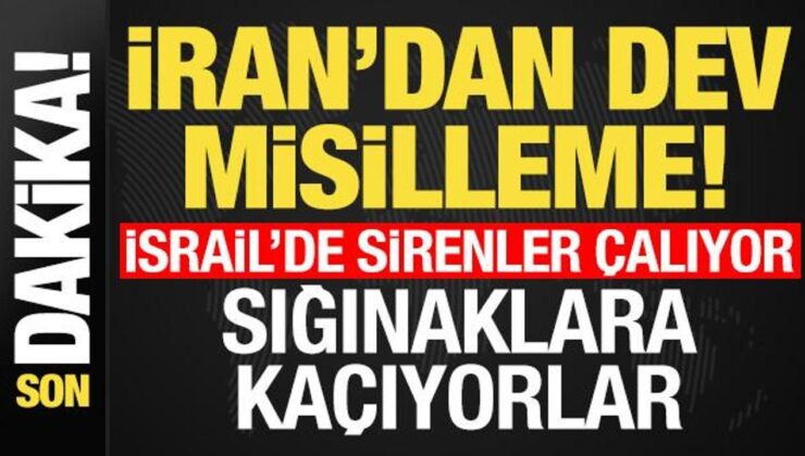 İran dev misilleme başlattı! İsrail’de sirenler çalıyor, sığınaklara kaçıyorlar…