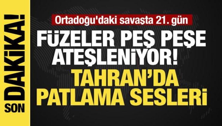Ortadoğu’daki savaşta 21. gün… Füzeler peş peşe ateşleniyor!