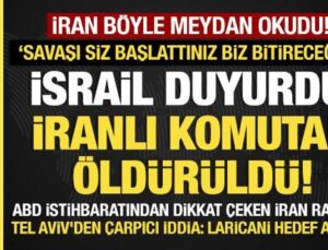 Son dakika…İsrail duyurdu:  Besic güçleri kumandanı Süleymani öldürüldü