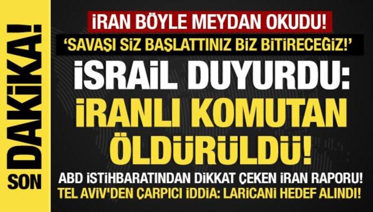 Son dakika…İsrail duyurdu:  Besic güçleri kumandanı Süleymani öldürüldü