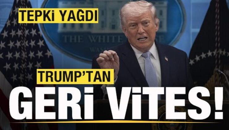 Büyük reaksiyon çekmişti! Tansiyon yükseldi! Trump’tan geri vites!