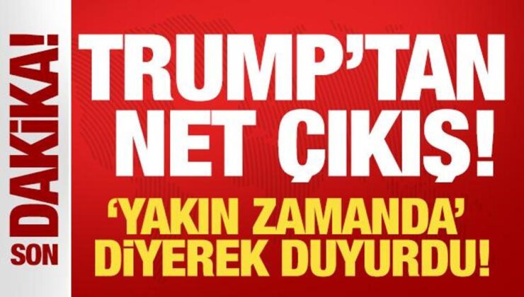 Trump’tan ‘Hürmüz Boğazı’ çıkışı! Yakında bir vakitte diyerek duyurdu