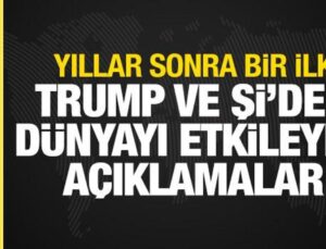 ABD ve Çin başkanları bir ortaya geldi! Trump ve Şi’den açıklama