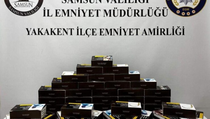 Samsun’da kaçakçılara ikili darbe: 20 bin adet dolu makaron ele geçirildi!