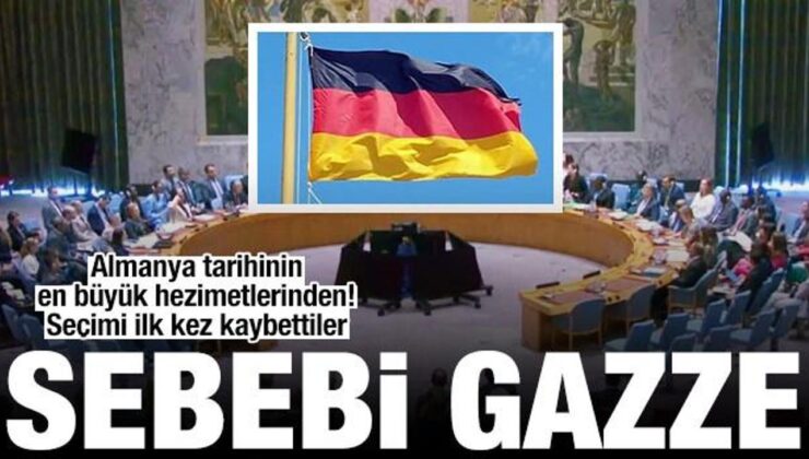 Almanya’ya Gazze şoku! Tarihinde birinci kere BMGK’ya seçilemedi