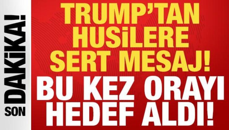 ABD Başkanı Trump’tan son dakika İran açıklaması: Husileri gaye aldı!