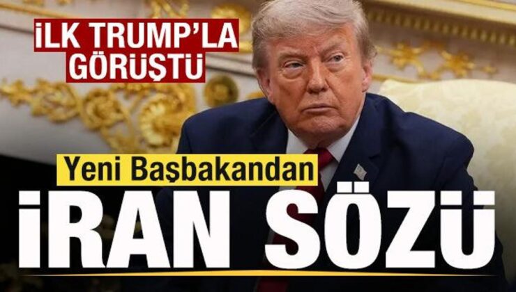 Başbakan seçildi birinci Trump’la görüştü! İran kelamı