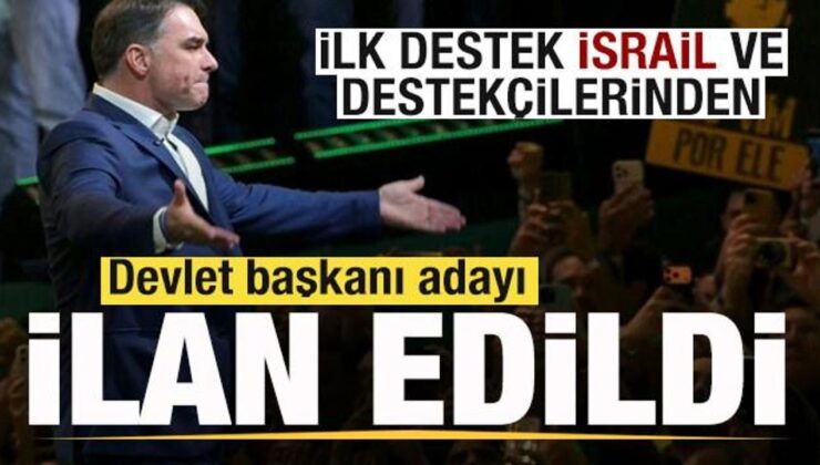 Devlet başkanı adayı ilan edildi! Birinci dayanak İsrail ve destekçilerinden geldi
