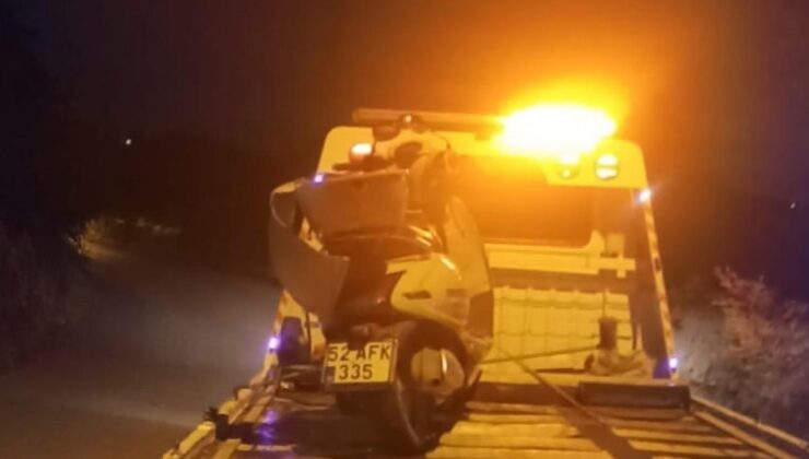 Fatsa’da motosiklet duvara çarptı: 1 meyyit