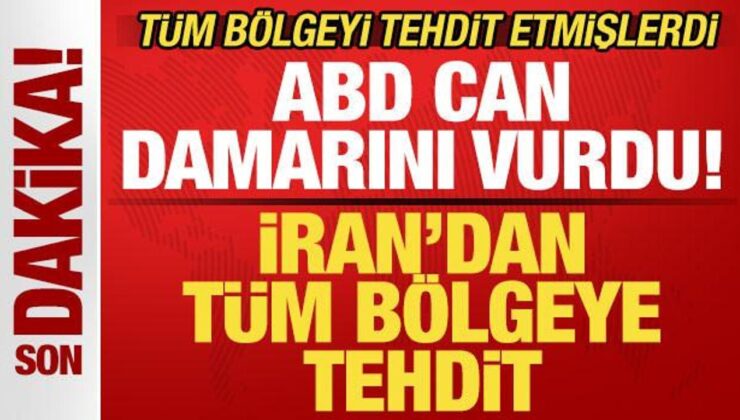 İran’dan son dakika açıklaması! Tüm bölge ülkelerine tehdit! ABD can damarını vurdu!