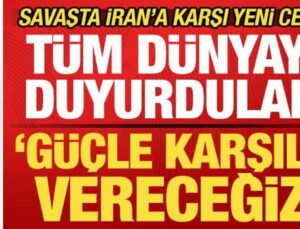 Savaşta yeni cephe! Tüm dünyaya duyurdular: Tüm tehditlere karşılık vereceğiz!