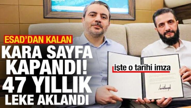 Trump imzayı attı! Suriye, Esad’dan kalan 47 yıllık lekeden kurutuluyor