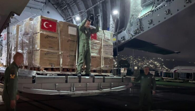 Zelzele felaketinin akabinde Türkiye harekete geçti! Askeri uçaklar peş peşe indi