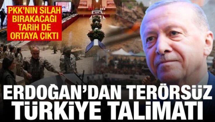 Erdoğan’dan Terörsüz Türkiye talimatı! PKK’nın silah bırakacağı tarih de ortaya çıktı