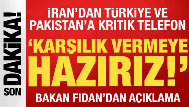 İran’dan Türkiye ve Pakistan’la kritik telefon: ‘ABD’ye karşılık vermeye hazırız’