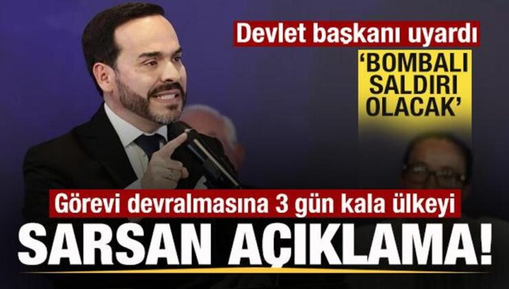 Vazife değişimine 3 kala ülkeyi sarsan açıklama! Devlet Başkanı: Bombalı saldırı olacak